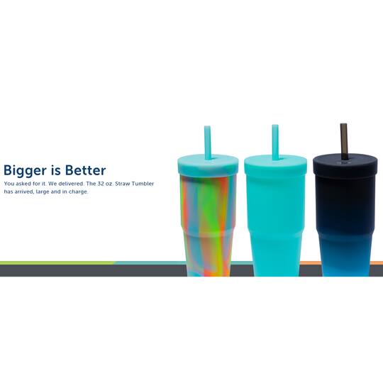 Silipint® 32oz. Silicone Tumbler with Straw